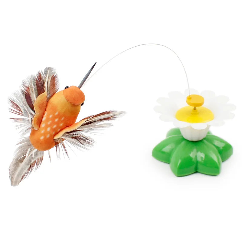 Electric Rotating Colorful Butterfly as Cat Toy