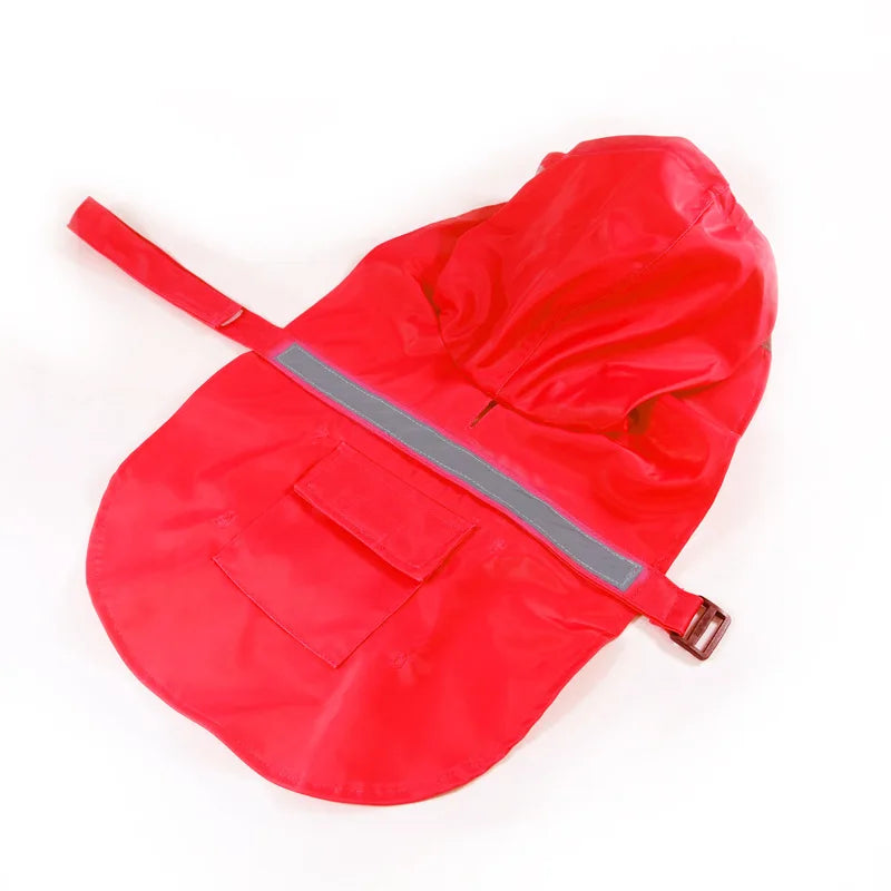 Reflective Waterproof Rain Coat with Zipper