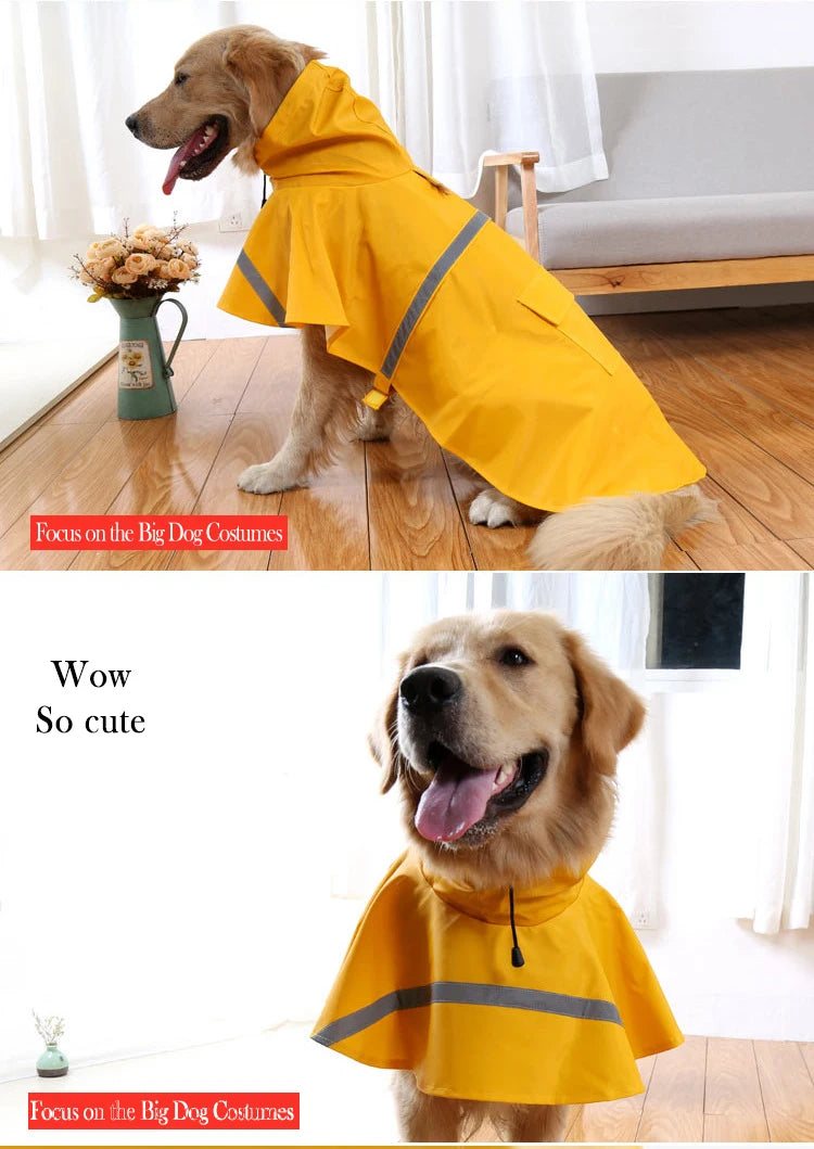 Reflective Waterproof Rain Coat with Zipper