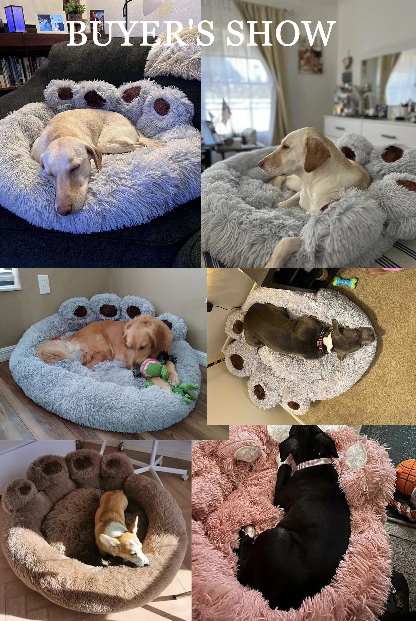 Washable Plush Dog Bed