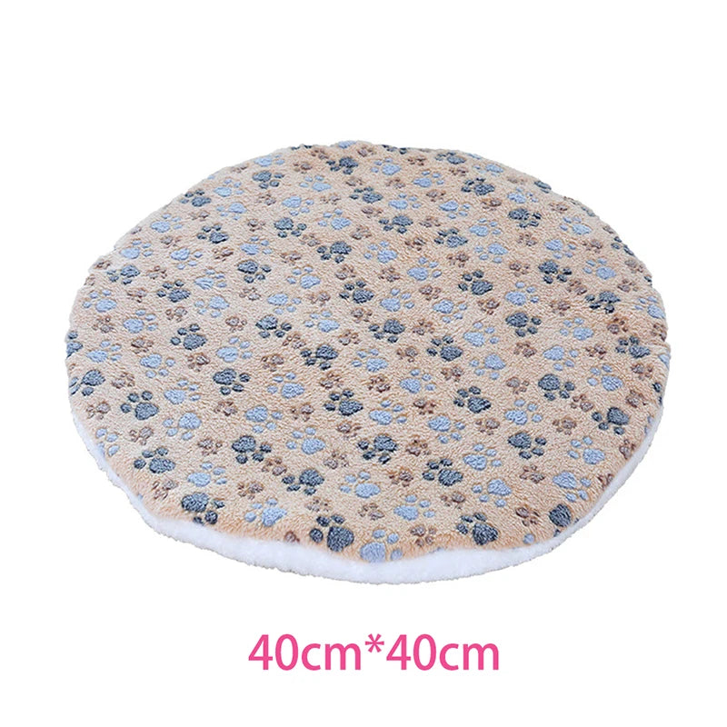 Double-sided Round Dog Bed Mat