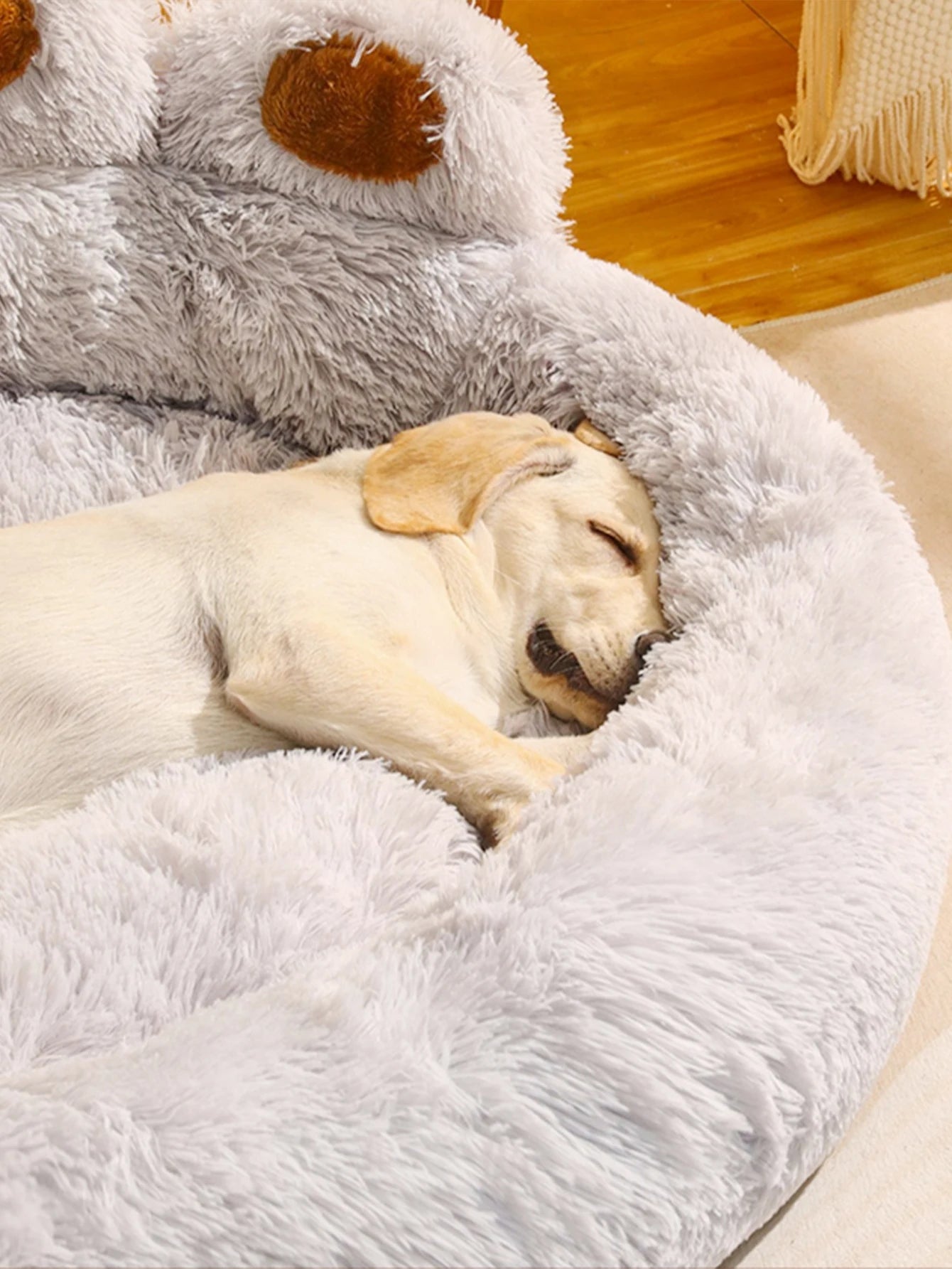 Washable Plush Dog Bed