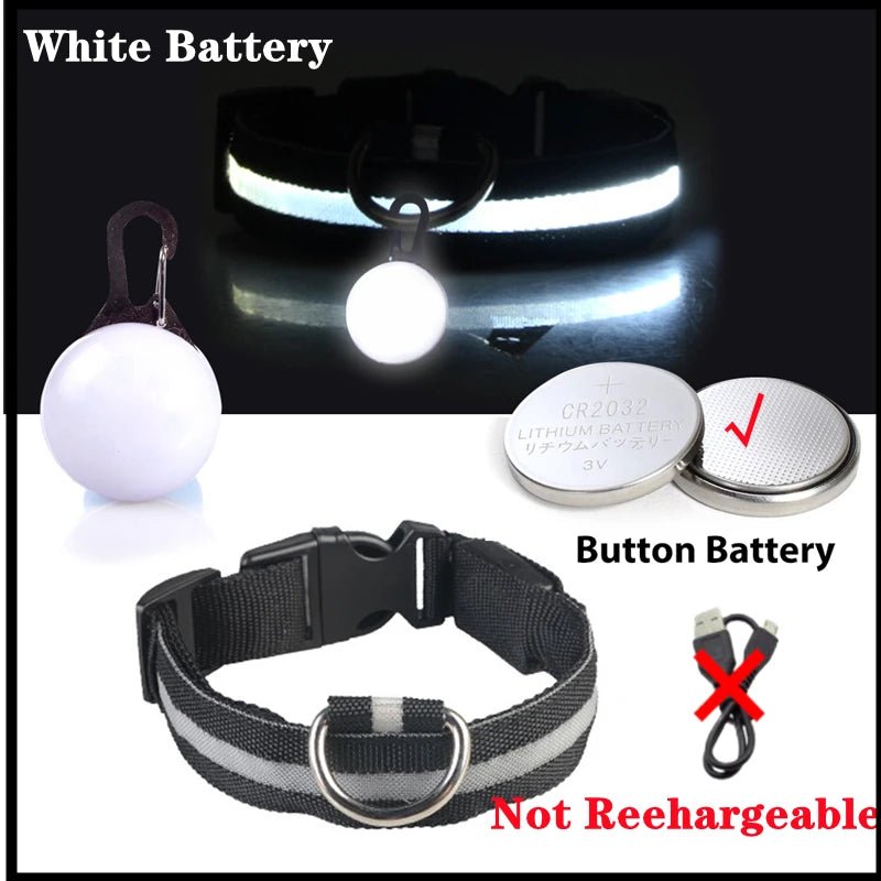 USB Charging Glowing Collar With Pendant