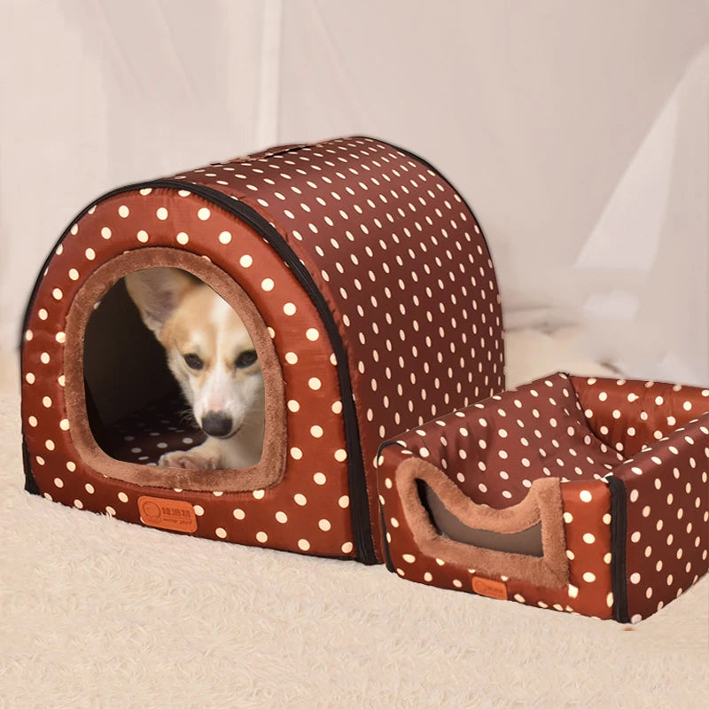 Comfortable Print Foldable Pet Bed