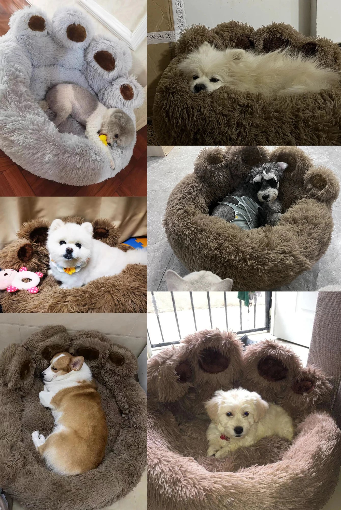 Washable Plush Dog Bed