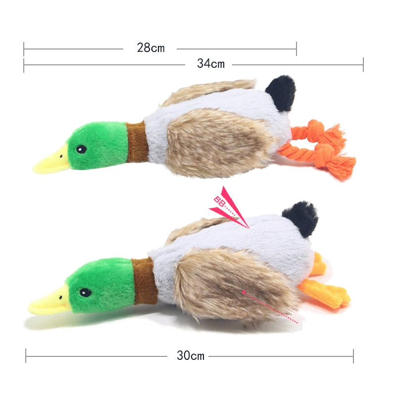 Cute Papa Duck Dog Toy With Rope